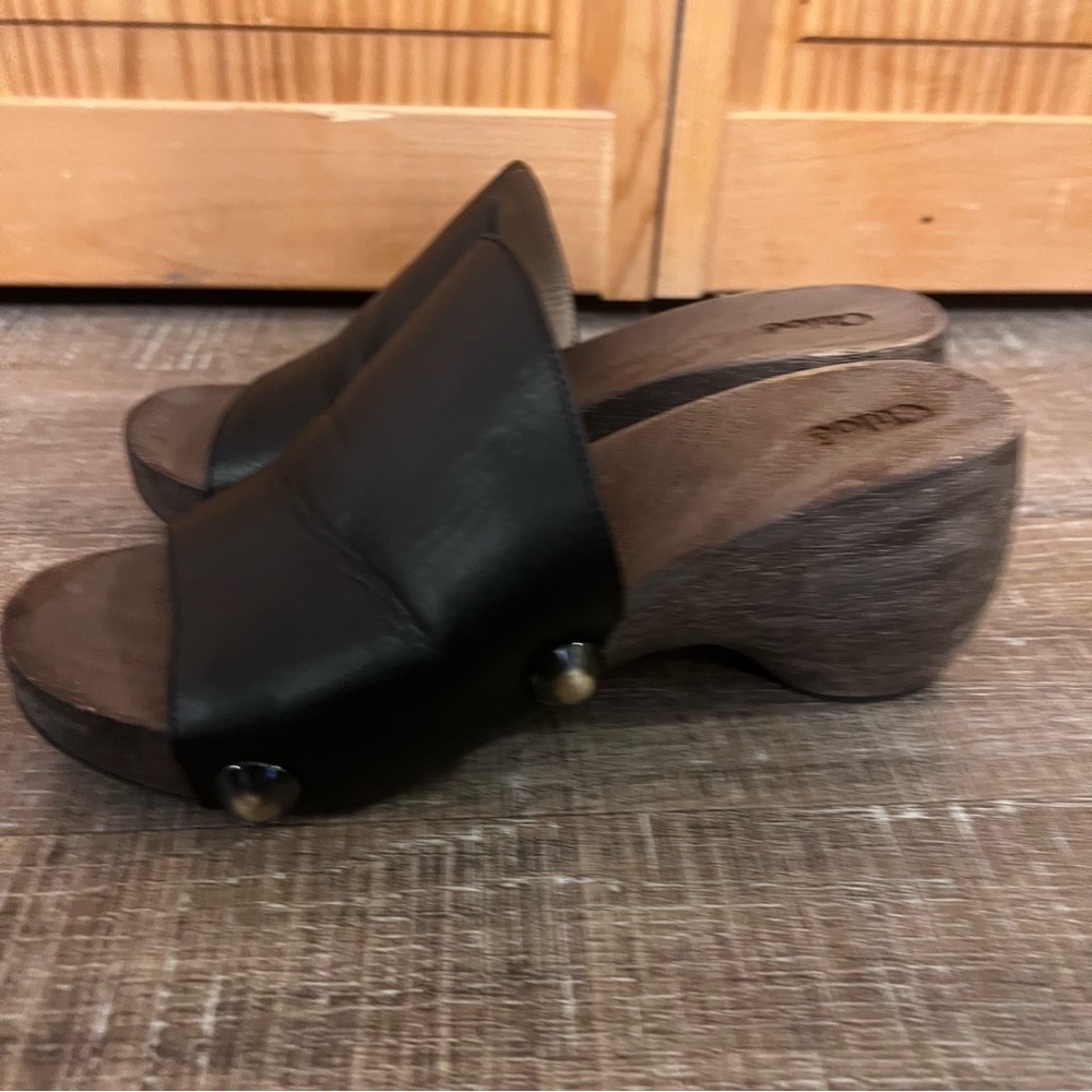 Chloe Black Leather Mules - Picture 6 of 12